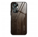 Xiaomi Redmi Note 10 Pro Case karkaistu lasi Design Wood