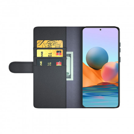 Housse Xiaomi Redmi Note 10 Pro Cuir Véritable