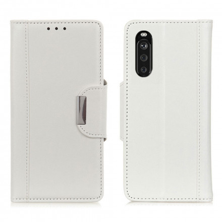 Sony Xperia 10 III Faux Leather Case Elegance lukko