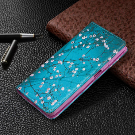 Flip Cover Xiaomi Mi 10T Lite 5G / Redmi Note 9 Pro 5G Kukkaiset oksat