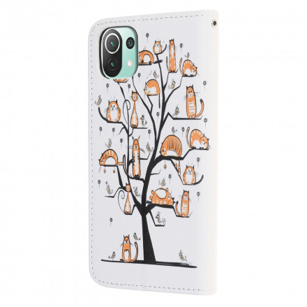 Xiaomi Mi 11 Lite / Lite 5G Funky Cats hihna tapauksessa
