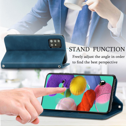 Flip Cover Samsung Galaxy A51 5G keinonahka Vintage Flip Cover Samsung Galaxy A51 5G keinonahka Vintage