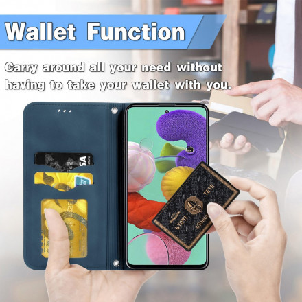 Flip Cover Samsung Galaxy A51 5G keinonahka Vintage Flip Cover Samsung Galaxy A51 5G keinonahka Vintage