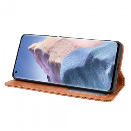 Flip Cover Xiaomi Mi 11 Ultra Nahka Effect Tyylikäs Flip Cover Xiaomi Mi 11 Ultra Nahka Effect Tyylikäs