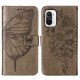 Kotelo Poco F3 / Xiaomi Mi 11i 5G Butterfly Design hihnalla varustettuna