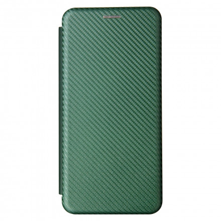 Flip Cover Xiaomi Mi 11 Ultra Carbon Fiber rengastuella varustettuna