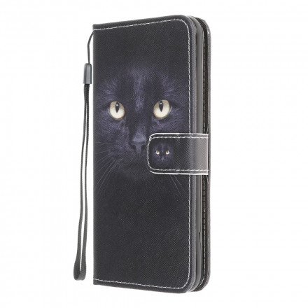 Samsung Galaxy XCover 5 Musta kissa silmä hihna tapauksessa