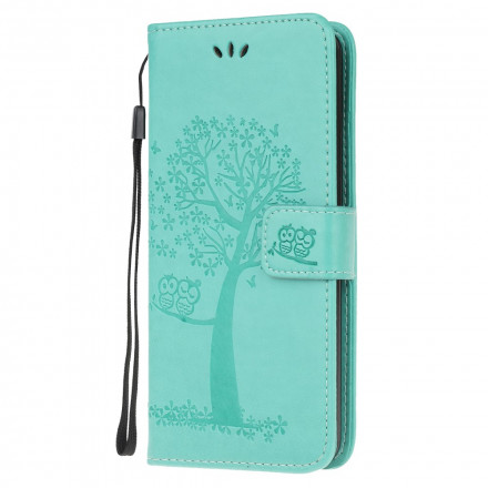 Samsung Galaxy XCover 5 puu ja pöllö hihna tapauksessa Samsung Galaxy XCover 5 puu ja pöllö hihna tapauksessa