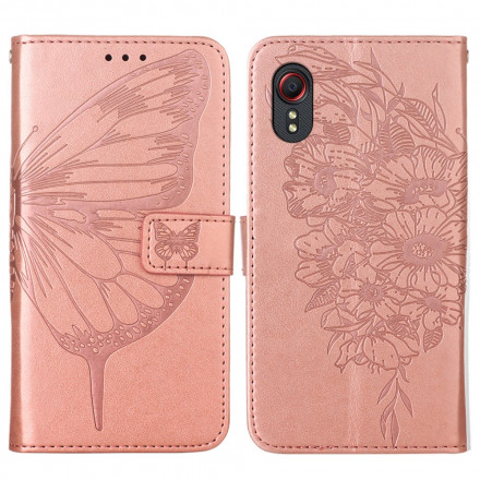 Samsung Galaxy XCover 5 Butterfly Design Kotelo hihnalla
