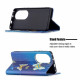 Flip Cover Huawei P50 Pro värilliset perhoset