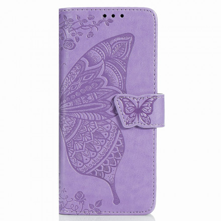 Samsung Galaxy Z Fold2 Butterfly Design Kotelo hihnalla