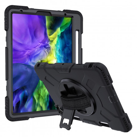 iPad Pro 11" Bumper Style Case, jossa on hihna, olkahihna ja kynänpidike