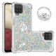 Samsung Galaxy A12 / M12 Glitter Kotelo jalustalla Ring