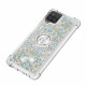 Samsung Galaxy A12 / M12 Glitter Kotelo jalusta rengas