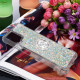 Samsung Galaxy A12 / M12 Glitter Kotelo jalustalla Ring