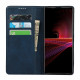 Flip Cover Sony Xperia 1 III Aitoa nahkaa Klassinen