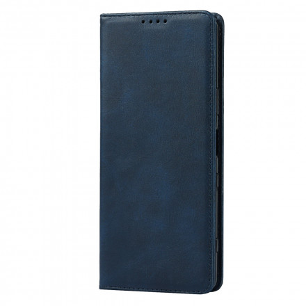 Flip Cover Sony Xperia 1 III Aitoa nahkaa Klassinen