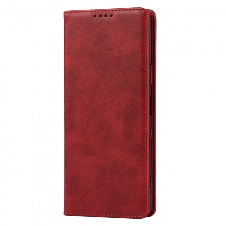 Flip Cover Sony Xperia 1 III Aitoa nahkaa Klassinen