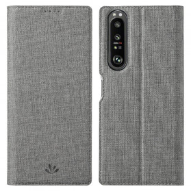 Flip Cover Sony Xperia 1 III teksturoitu VILI DMX