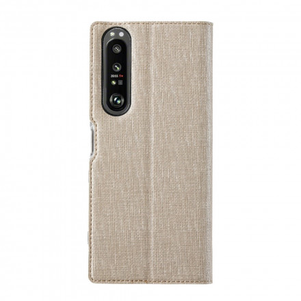 Flip Cover Sony Xperia 1 III teksturoitu VILI DMX