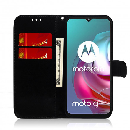 Moto G30 / Moto G10 keinonahkainen kotelo peilin suojus