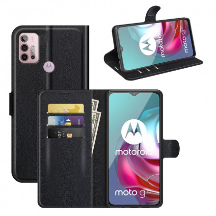 Moto G30 / Moto G10 suojakuori Classic Lychee-efekti