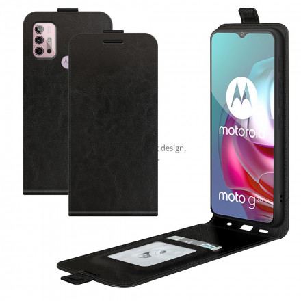 Moto G30 / Moto G10 Nahkatehostekotelo Pystysuora läppä