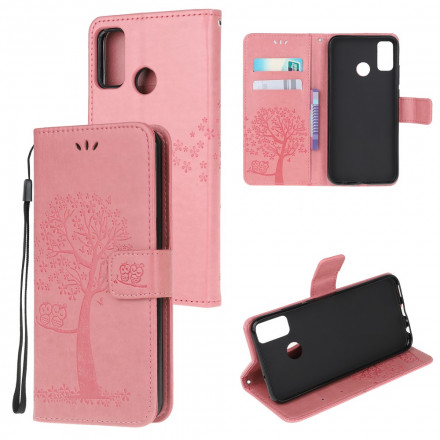 Moto G50 Puu & Pöllö hihnan kotelo