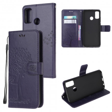 Moto G50 Puu & Pöllö hihnan kotelo