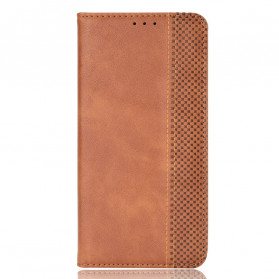 Vintage Leather Effect Moto G50 Flip Cover