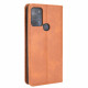 Vintage Leather Effect Moto G50 Flip Cover