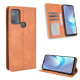 Vintage Leather Effect Moto G50 Flip Cover