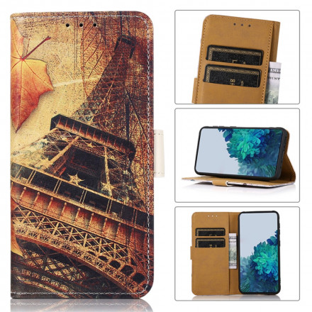 Sony Xperia 10 III Eiffel-tornin kotelo syksyllä