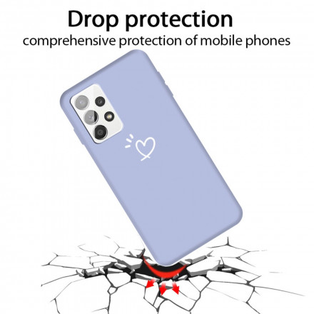 Samsung Galaxy A32 4G silikoni tapauksessa sykkivä sydän