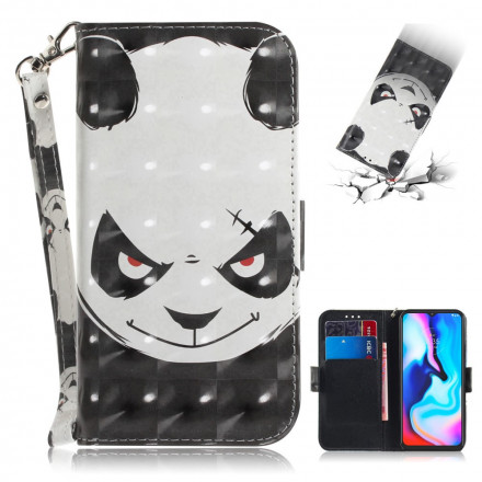 Moto G9 Play Angry Panda hihnan kotelo