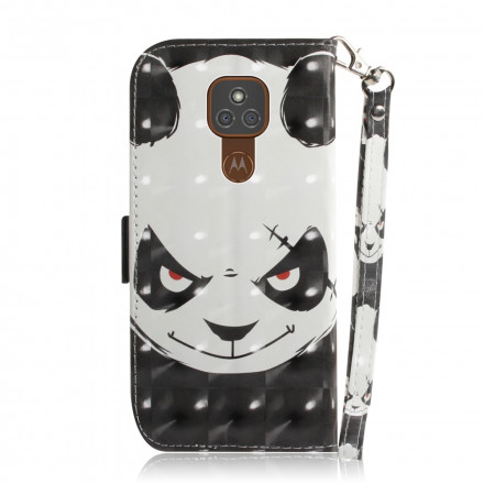 Moto G9 Play Angry Panda hihnan kotelo
