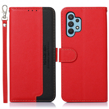 Samsung Galaxy A32 4G Asia Lychee Style RFID KHAZNEH Samsung Galaxy A32 4G Asia Lychee Style RFID KHAZNEH