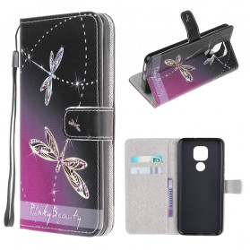 Moto G9 Play kotelo Dragonfly hihnalla