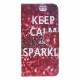 Samsung Galaxy A22 5G Case Keep Calm ja Sparkle