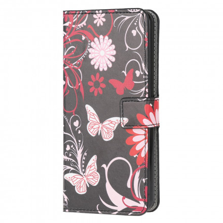 Samsung Galaxy A22 5G Case Perhoset ja kukat