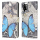 Samsung Galaxy A22 4G Perhonen Case Prestige Blue Samsung Galaxy A22 4G Butterfly Case Prestige Blue