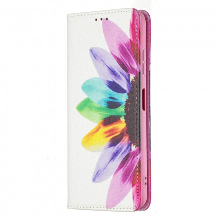 Flip Cover Samsung Galaxy A22 5G Akvarelli kukka