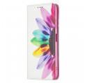 Flip Cover Samsung Galaxy A22 5G Akvarelli kukka