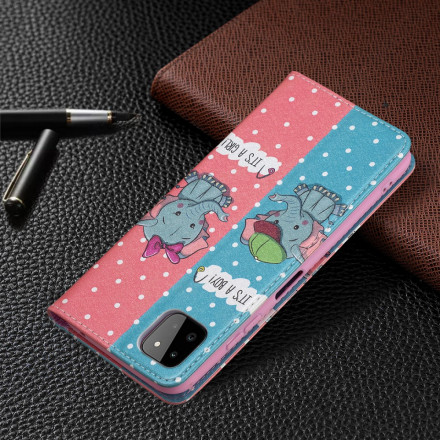 Flip Cover Samsung Galaxy A22 5G Vauvan norsut