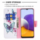 Samsung Galaxy A22 5G Akvarelli Perhonen Case