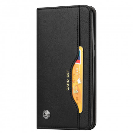 Flip Cover Samsung Galaxy A22 4G keinonahkainen korttikotelo Flip Cover Samsung Galaxy A22 4G keinonahkainen korttikotelo