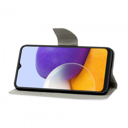 Samsung Galaxy A22 5G Daisy hihna tapauksessa