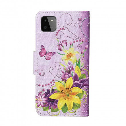 Samsung Galaxy A22 5G Kotelo, jossa on kaulanauha