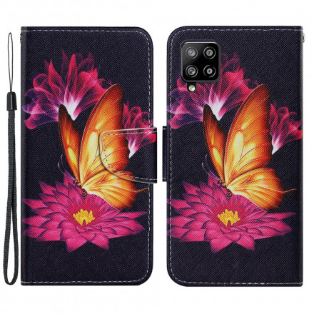 Samsung Galaxy A22 4G Case Perhonen ja Lotus