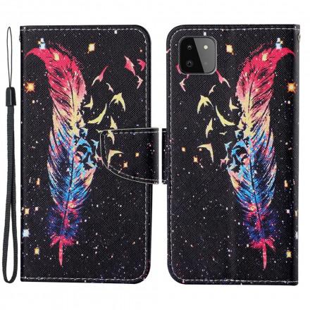 Samsung Galaxy A22 5G Feather Strap Kotelo